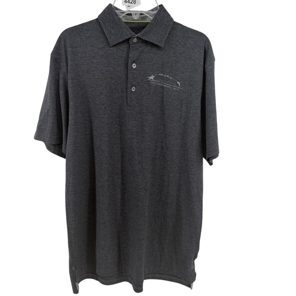 tasc Performance Cloud Polo Mens S Black Heather NWT Golf Bamboo Modal Athletic